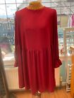 Gorgeous Red Long Sleeve Dress By Simply Be   In S 22