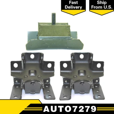 Juego de kit de montaje de transmisión de motor de 3 piezas para Silverado Sierra Tahoe Yukon 4x4 Foto 1 de 4