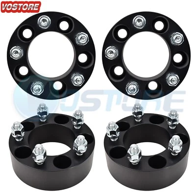 (4) Adaptadores espaçadores de roda pretos de 2 polegadas 5x4,5 serve para Ford Mustang Ranger Explorer - Imagem 1 de 4