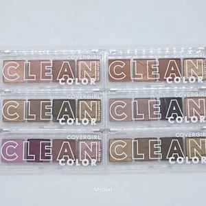 Lot Of 6 Covergirl Clean Color Eyeshadow Quad Pink Copper Mauve Toffee Berry #1 - Picture 1 of 11