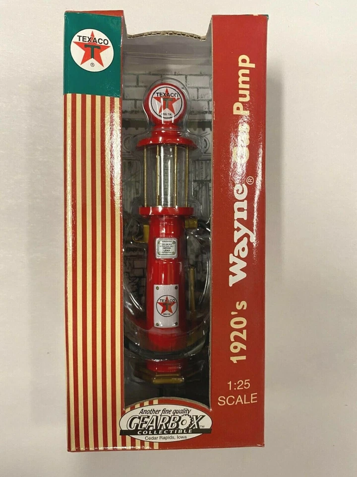 TEXACO 1920'S Wayne Gas Pump 1:25 Gearbox Vintage 1998 new in Box - Image 1 of 1