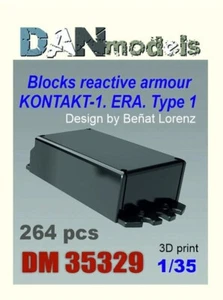 DANmodels DM 35329 Blocks reactive armour Kontakt-1 ERA 264 pcs #1 3D print 1/35 - Picture 1 of 1