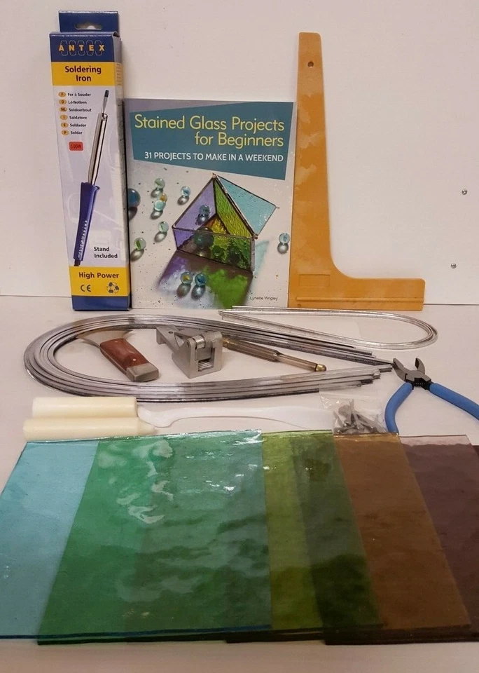 Stained Glass Pro Lead Starter Kit - Glass & Lead Came   - Ideal Gift - Image 1 of 1