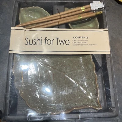 Juego de platos de sushi japonés Pier 1 para 2 hojas Foto 1 de 4