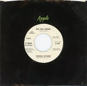 Ringo Starr NO NO SONG / SNOOKEROO - US Apple P-1880 7" 45 WL Promo MINT - Picture 1 of 4