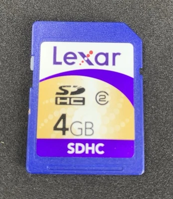 Lexar SDHC 4GB SD Memory Card Phones/Cameras #300 - Image 1 of 2