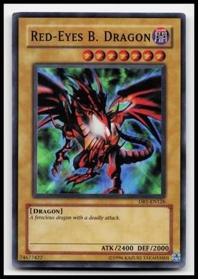 Red-Eyes B. Dragon DB1-EN126 Dark Beginning 1 Yugioh Card - Image 1 of 2