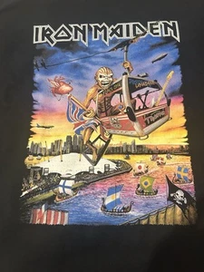 IRON MAIDEN LONDON EVENT T SHIRT BRAND NEW XL BOOK OF SOULS TOUR ORIGINAL 2017 - Picture 1 of 10