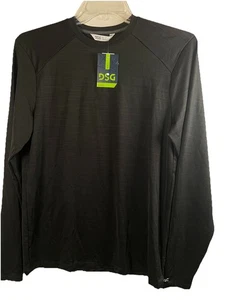 DSG Mens Movement LS Crew Team Black Single Dye Training Shirt Small no2 - Picture 1 of 5