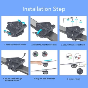 Car Roof Rack Mount Bracket For Gen 3 And For Enterprise 0.59 To 1.75 Inch Spare - Afbeelding 1 van 12
