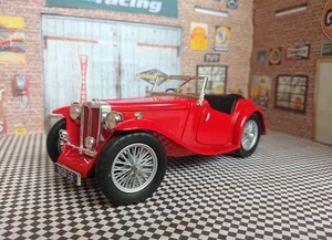 Vintage MG TC Midget 1947 in 1/18 scale by Road Signature Diecast Model - Picture 1 of 11