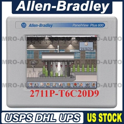 New 2711P-T6C20D9 A PanelView Plus 600 Touchscreen 2711P-T6C20D9 Factory Sealing - Image 1 of 4