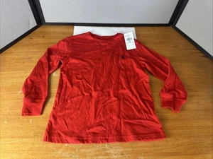 POLO Ralph Lauren Red Long Sleeve Pullover Shirt Size 4/4T New With Tags - Picture 1 of 6