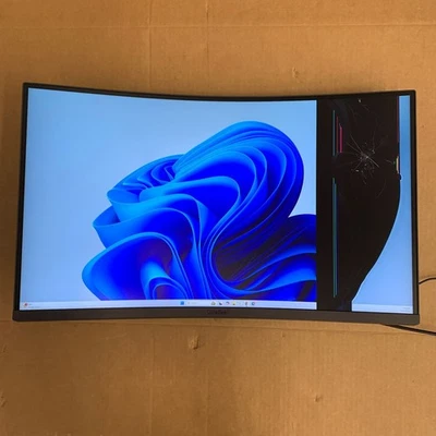 LG 27Inch QHD 2560x1440 180Hz 1ms 27GS60QC-B Curved Gaming Monitor - READ - Image 1 of 4