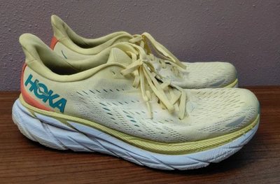 Hoka Clifton 8 Zapatos Mujer 11B Amarillo Pera Dulce Maíz Correr Entrenador Soporte Foto 1 de 4