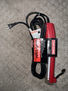 NOS Sears Craftsman fluoreszierend 15 Fuß Lange schnurgebundene rote Arbeitsleuchte 34-83891 funktioniert - Bild 1 von 4
