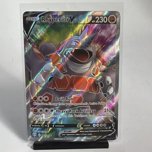 Pokémon Card Rhyperior V 181/189 Darkness Ablaze NM Full Art - Picture 1 of 6