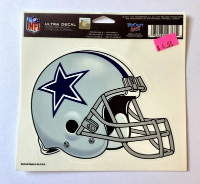 Dallas Cowboys ~ Casco NFL 5x6 Color Ultra Calcomanía ~ Ventana Auto Coche ~ ¡ENVÍO RÁPIDO! Foto 1 de 3