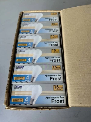 Feit 15A15-130 A15 15W Appliance Bulb, Frost, Box of 24 - Image 1 of 2