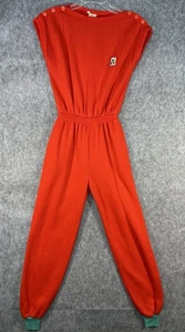 Vintage The Savannah Players roter Jumpsuit Damen Gr. M 70er 80er Jogginganzug - Bild 1 von 11