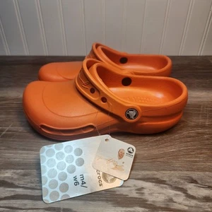 Orange Mario Batali Work Crocs - Herrengröße 4, Damengröße 6 neu mit Etikett - Bild 1 von 15