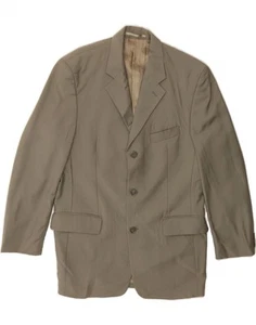 PIERRE CARDIN Mens 3 Button Blazer Jacket UK 38 Medium Grey New Wool AR11 - Picture 1 of 5