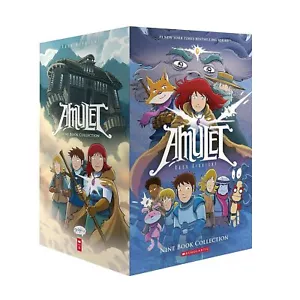 Amulet #1-9 Box Set by Kazu Kibuishi NEW Paperback_Boxset(300gm) - Picture 1 of 1