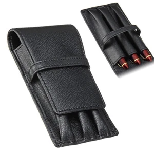Leather Fountain Pen Case Holder Pouch Bag for Gift 3 Pens Roller Storage Holder - Picture 1 of 8