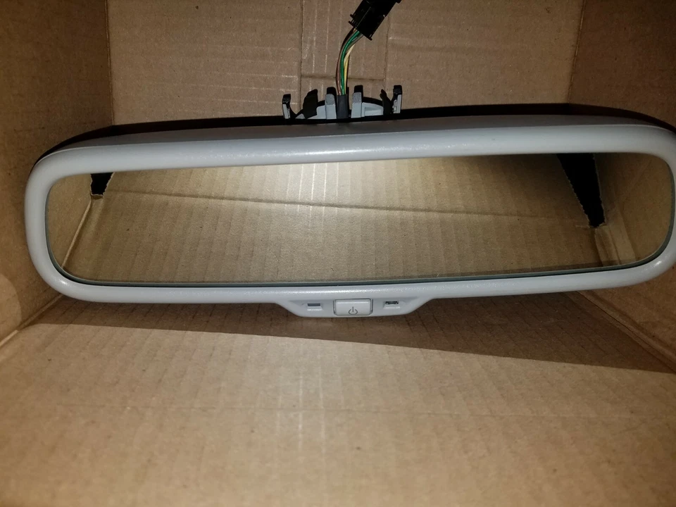 2005 TO 2010 AUDI A3 A4 A6 QUATTRO RS4 S4 REAR VIEW DIMMING MIRROR COMPASS GRAY - Image 1 of 4