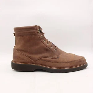 Ecco Lan High Boot Men's EU 46 Lace Up Ankle Boots brown Nubuck Leather - Picture 1 of 10