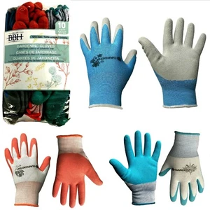 BBF Latex coating on polyester liner Gardening Gloves, Pk. of 10,4 or 3 pair - Picture 1 of 18