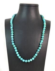 Collana in Turchese e Chiusura in Argento 925 Made In Italy - Foto 1 di 3