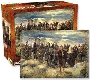 3000 piece Jigsaw Puzzle THE HOBBIT - An Unexpected Journey by AQUARIUS Licensed - Bild 1 von 4