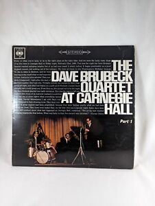 Vinyl The Dave Brubeck Quartet At Carnegie Hall Part 1 Stereo CBS 1963 Record 