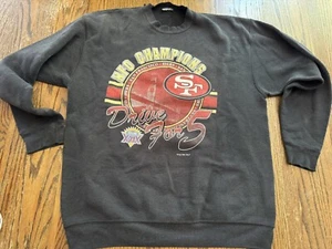 San Francisco 49ers Super Bowl NFC Champions 1995 VTG Sweatshirt Size L SF - Picture 1 of 7