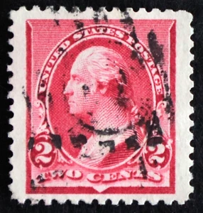 U.S. Used Stamp Scott #220 2c Washington, XF - Superb Jumbo. Duplex Cancel. Gem! - Picture 1 of 2