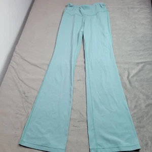Athleta Girl High Rise Flare Pants Light Blue Size XL 14 Stretchy Soft Athletic - Picture 1 of 9
