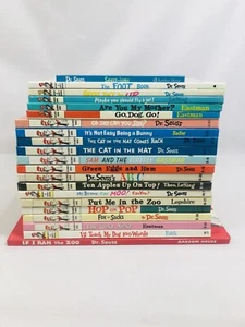 Big Lot Of 20 Dr. Seuss Beginner’s Bright And Early HC Beginner Books 70s-90s - Picture 1 of 17
