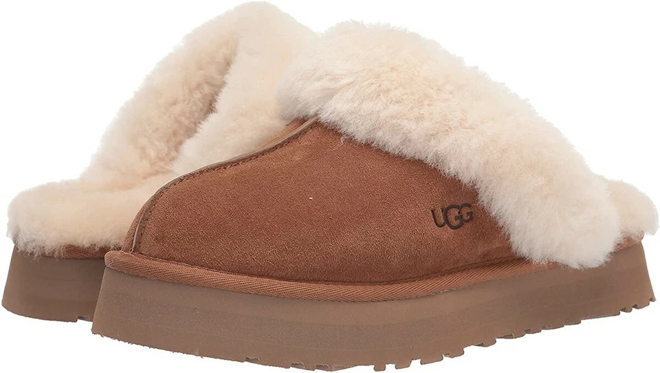 Chinelos femininos UGG Disquette autênticos com caixa original 1122550 - Imagem 1 de 1