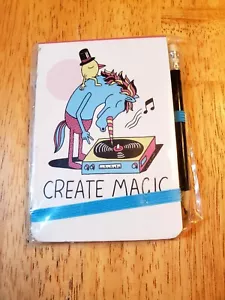 JEREMY VILLE Mini Notepad LET'S Create Magic W Pencil NEW - Picture 1 of 2