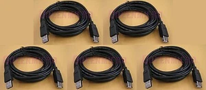 Paquete de 5 cables de extensión blindados M/F macho a hembra USB 2.0 PREMIUM de 15 pies - Imagen 1 de 1