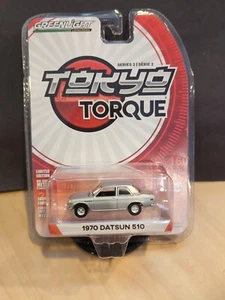 GREENLIGHT Tokyo Torque Series 2 1970 Datsun 510 29900-B Silver 1:64 - Picture 1 of 4
