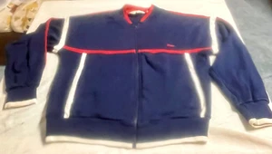 Vintage Christian Dior Monsieur Navy Blue Zippered Sweatshirt Jacket Size S - Picture 1 of 5