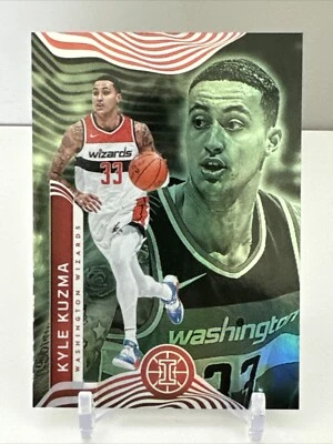 2021-22 Panini Illusions Basketball Kyle Kuzma Emerald parallel card #68 Wizards - Image 1 of 2