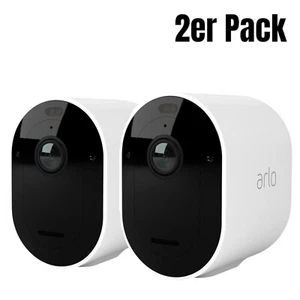 2x Arlo Pro 4 Spotlight Smart Überwachungskamera Homekit Alexa Google | 2er Pack - Bild 1 von 10