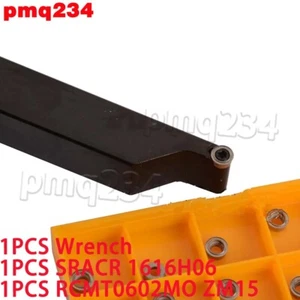 RCMT0602MO Insert + SRACR1616H06 turning indexable milling lathe tool CNC HOLDER - Picture 1 of 6