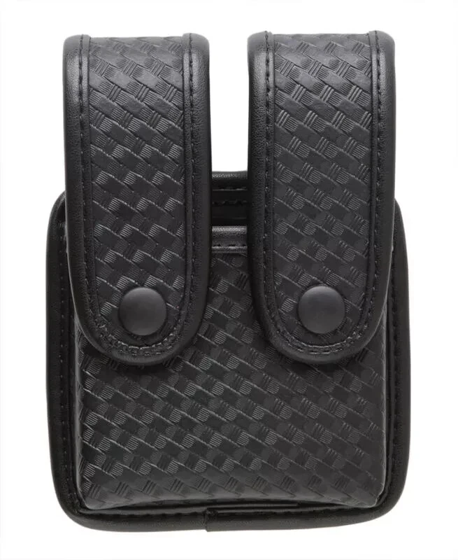 Uncle Mike's 7437-2 Black Basketweave Large Frame Magazine Case Single Stack - Image 1 of 1