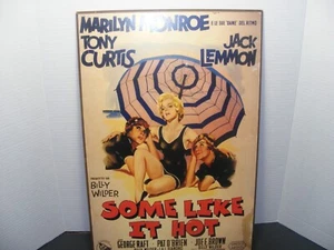 Some Like It Hot 1985 Radio Days Wood Like Sign Marilyn Monroe - Bild 1 von 2