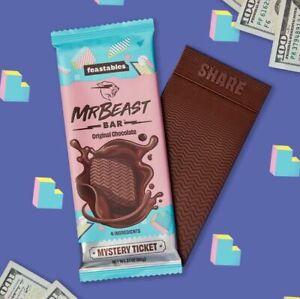 Mr. Beast Feastables Original Chocolate Single Yummy Candy Bar MrBeast 60 grams