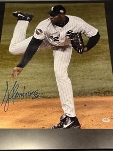 Jose Contreras signiert handsigniert 16x20 Foto weiß Sox PSA/DNA COA - Bild 1 von 4